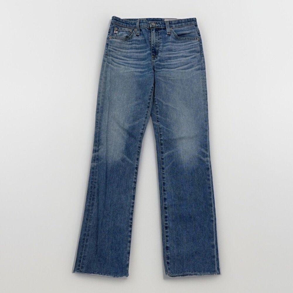 AG Jeans Womens Size 24 The Isabelle High Rise Straight Crop Denim Blue